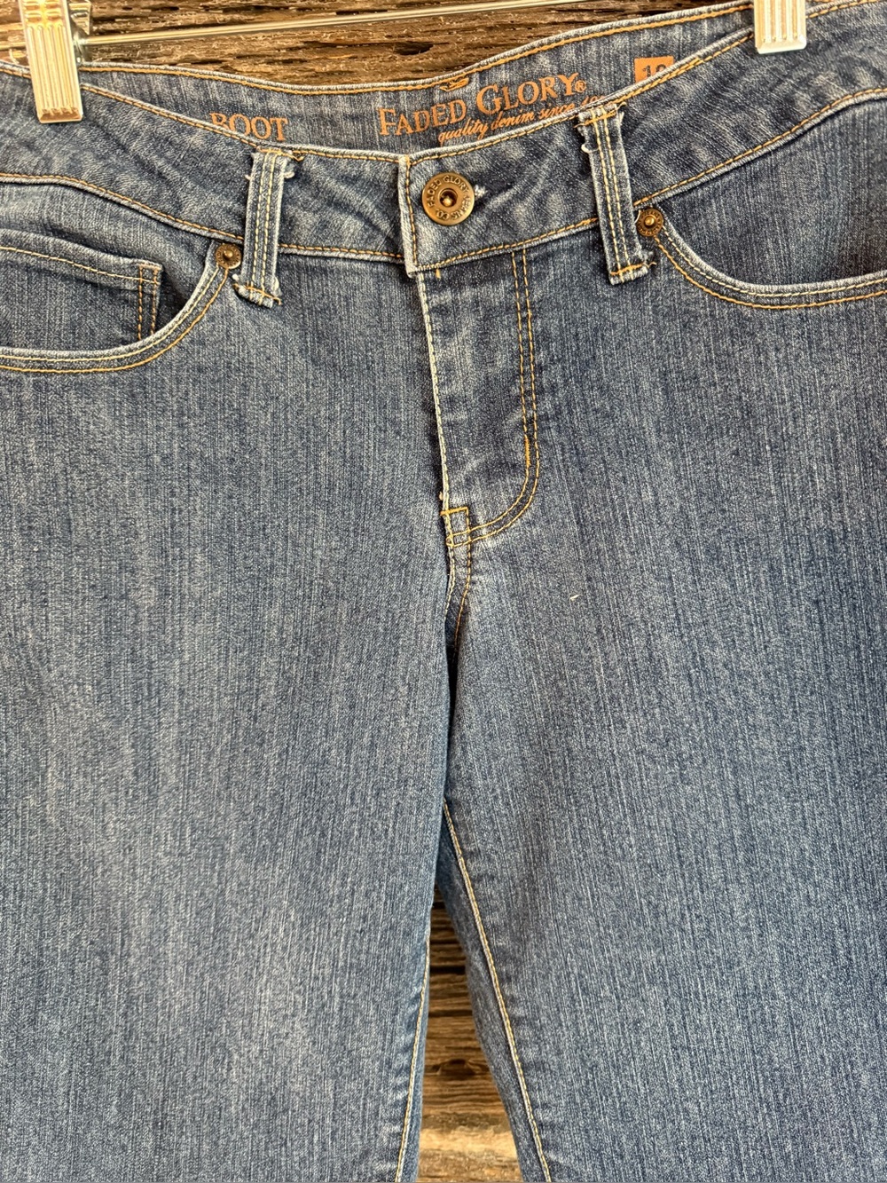 Faded Glory Light blue denim bermuda shorts